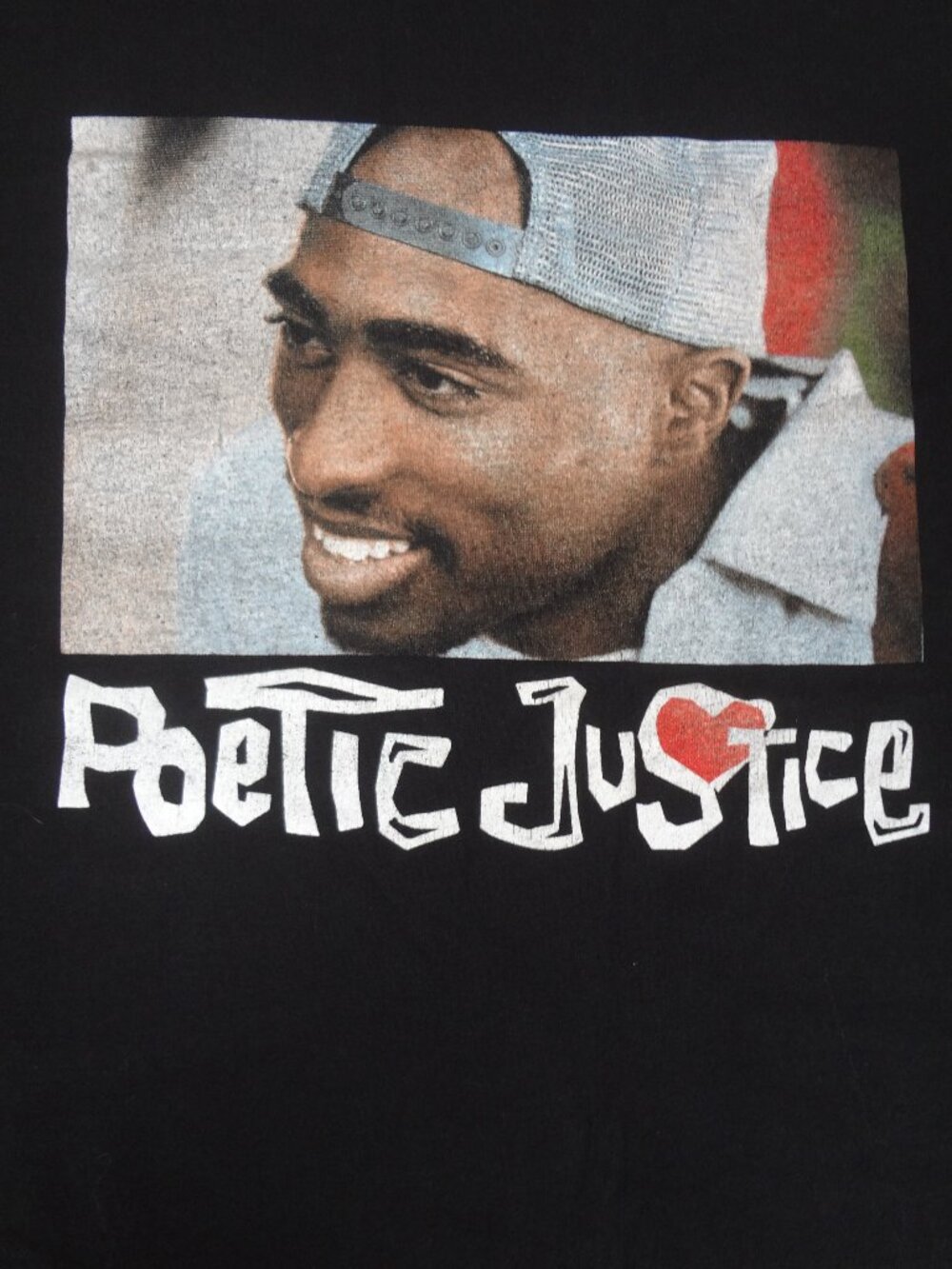 TUPAC SHAKUR POETIC JUSTICE MOVIE - BLACK XL T-SHIRT M55 *SPOT C PICS